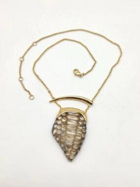 Snakeskin print Alexis Bittar Necklace